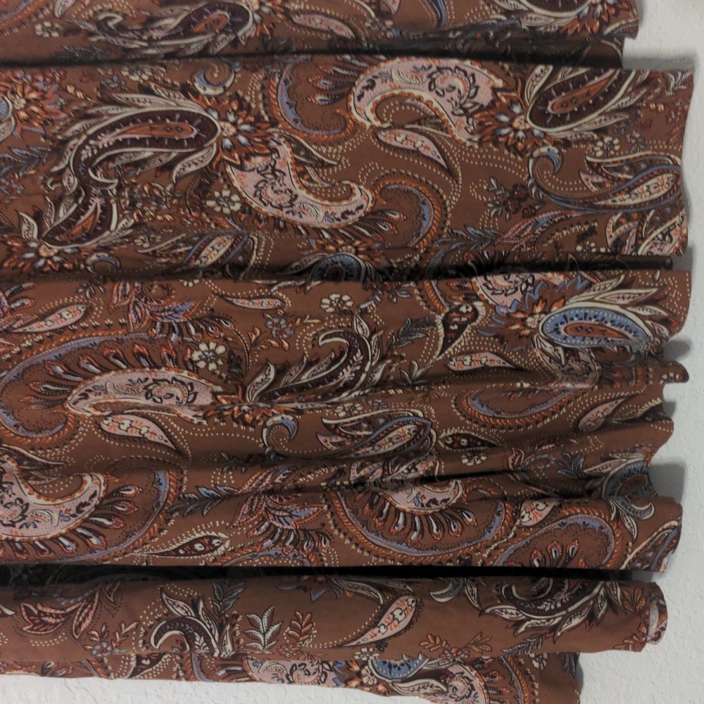 Grace Brown Paisley Midi Skirt - Picture 4 of 7